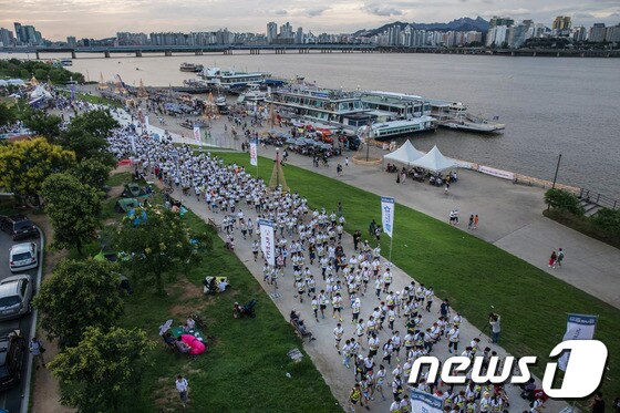 '2017 한강나이트워크 42K' 현장 모습.(서울시 제공) © News1