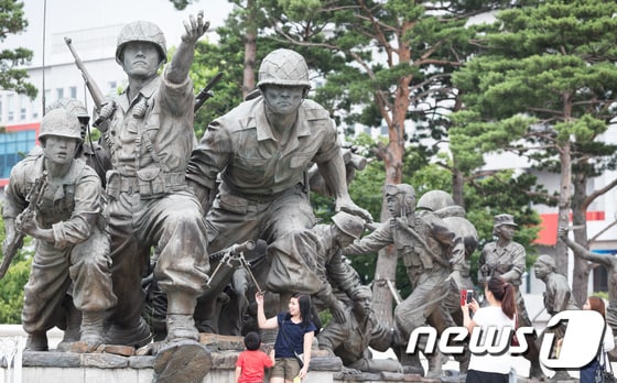전쟁기념관 6·25전쟁 기념 조형물.(자료사진) © News1