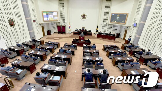 인천시의회 회의 모습(인천시의회제공) /뉴스1 DB © News1 정진욱 기자
