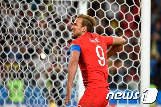 6골로 득점왕을 노리고 있는 잉글랜드 해리 케인. © AFP=News1