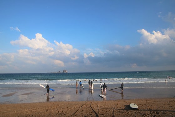 서핑 입문자들에게 최적화된 제주 서귀포시 안덕면에 있는 사계 해변© News1 윤슬빈 기자