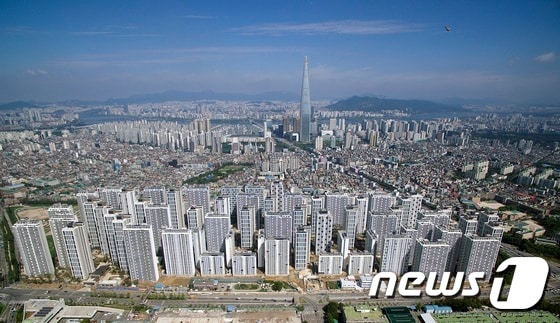 송파 헬리오시티 아파트 전경.(뉴스1 자료사진)© News1