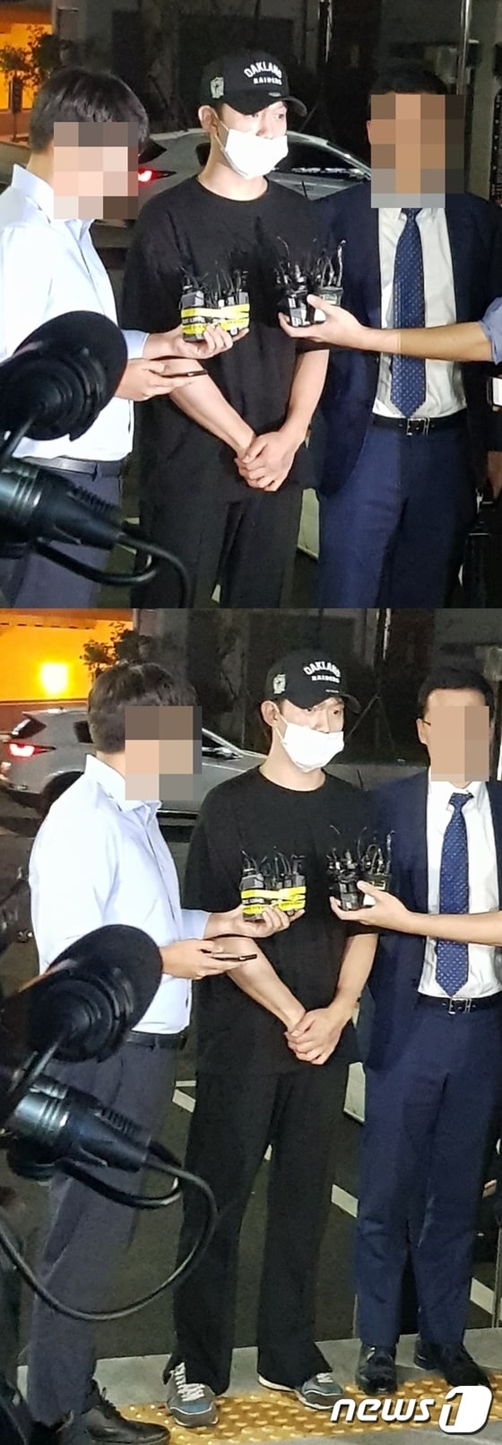 구하라 전 남자친구 A씨가 경찰조사를 위해 강남경찰서로 출석했다. © News1