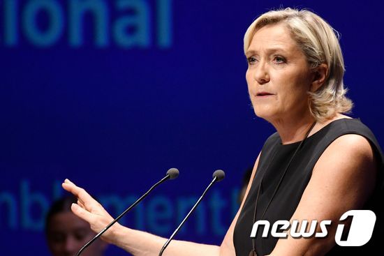 프랑스 극우 정치인 마린 르 펜. © AFP=뉴스1 © News1