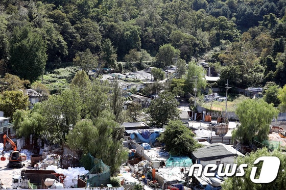 서울 서초구 방배동 성뒤마을. © News1 이광호 기자