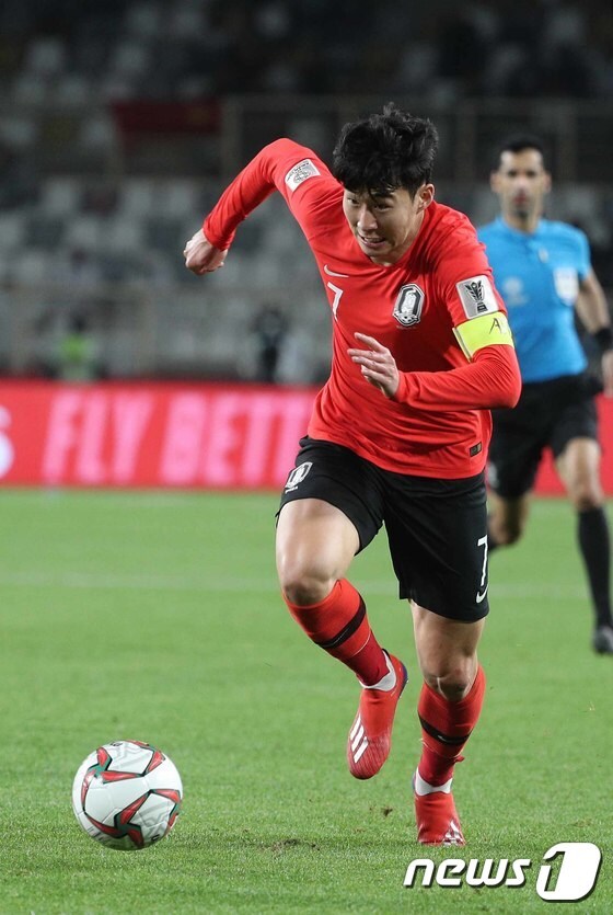한국 축구 대표팀의 손흥민(토트넘)/뉴스1 DB © News1 신웅수 기자