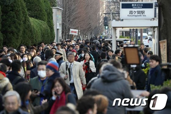 일본 도쿄 거리의 시민들 <자료사진> © AFP=뉴스1