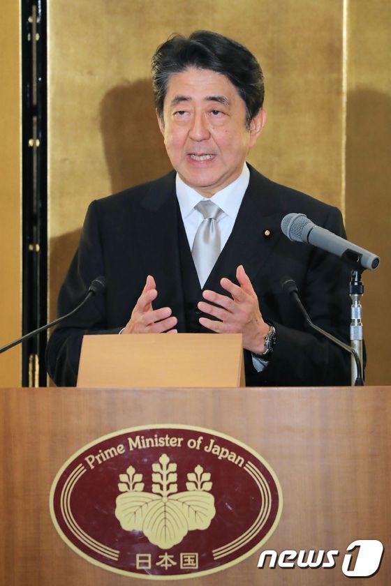 아베 신조 일본 총리 <자료사진> © AFP=뉴스1