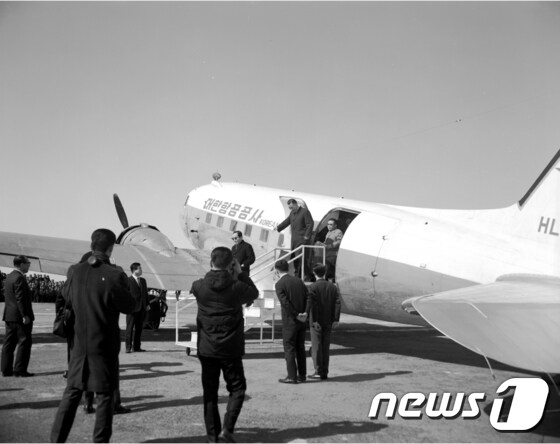 1968년 당시 전주비행장 모습.(전북도 제공)2019.01.30/뉴스1