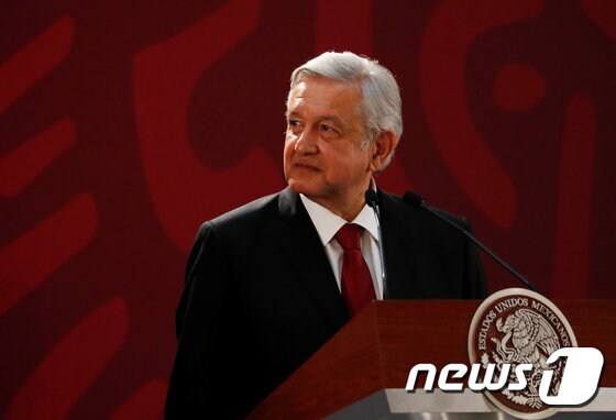 멕시코의 안드레스 마누엘 로페스 오브라도르 대통령. © 로이터=뉴스1