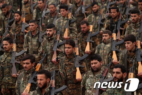 쿠르드족 민병대가 주축인 시리아민주군.(자료사진) © AFP=뉴스1