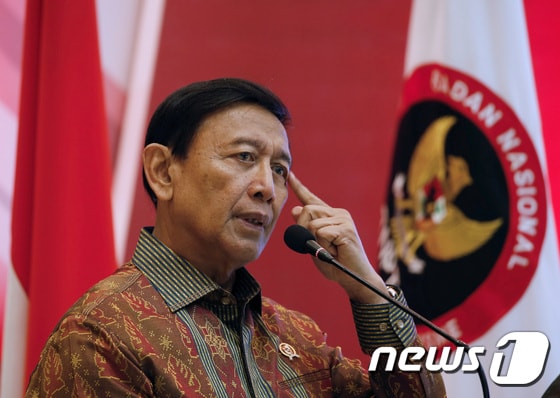 위란토 인도네시아 정치법률안보조정부 장관. © 로이터=뉴스1