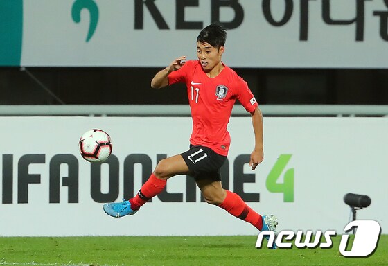 U-22 대표팀 이동준./뉴스1 © News1 구윤성 기자