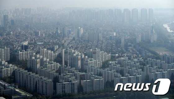 서울 송파구의 아파트 밀집지역. 2019.10.21/뉴스1 © News1 이승배 기자