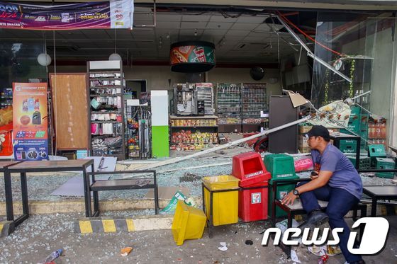 지난 16일 필리핀 민다나오 지역에서 규모 6.3의 지진이 발생했다. © AFP=뉴스1