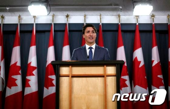 저스틴 트뤼도 캐나다 총리 © AFP=뉴스1