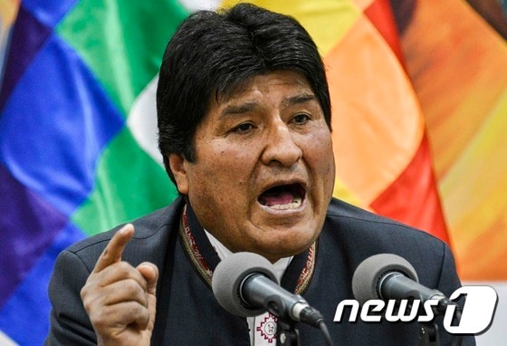 에보 모랄레스 볼리비아 대통령. © AFP=뉴스1