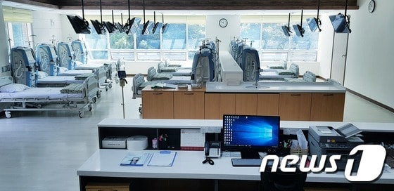 제천시립  청풍호노인 사랑병원이  최근  공공보건 의료를  위한  인공신장실  운영에  들어갔다.© 뉴스1