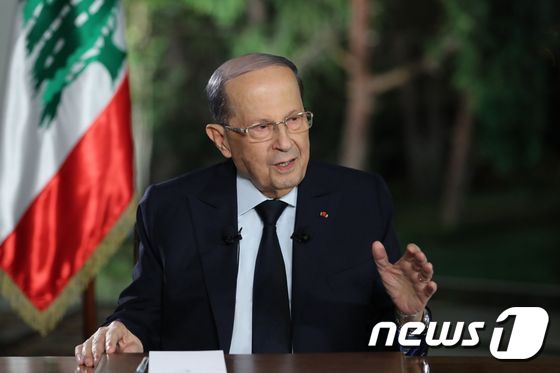 미셸 아운 레바논 대통령 © AFP=뉴스1
