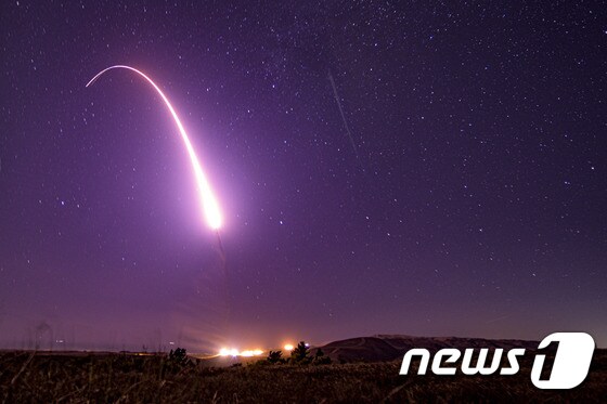 미국의 미사일 테스트 장면 © AFP=뉴스1