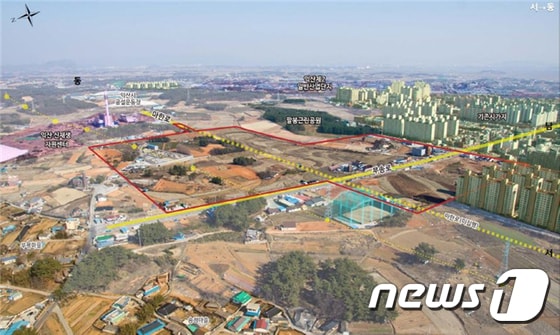 전북 익산 부송4지구 도시개발사업 조감도./© News1 DB
