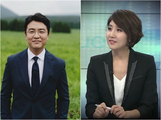 최동석 KBS 아나운서(왼쪽)와 이소정 기자/ 사진제공=KBS © 뉴스1