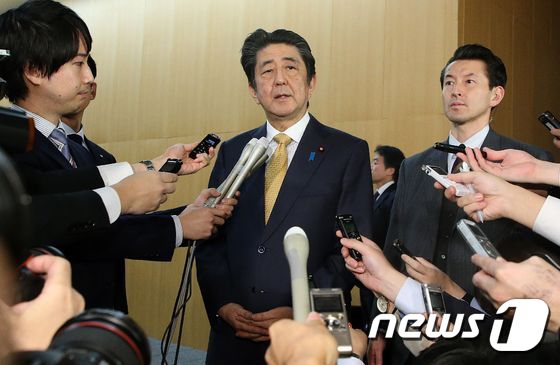아베 신조(安倍晋三) 일본 총리 © AFP=뉴스1