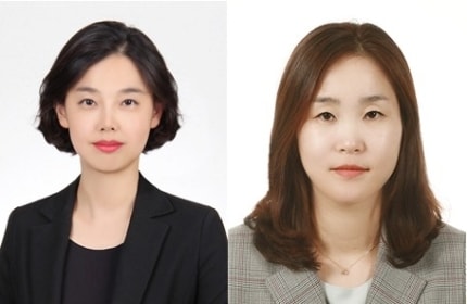 LG생활건강 2020년 임원인사에 발탁된 심미진 상무(왼쪽)와 임이란 상무© 뉴스1