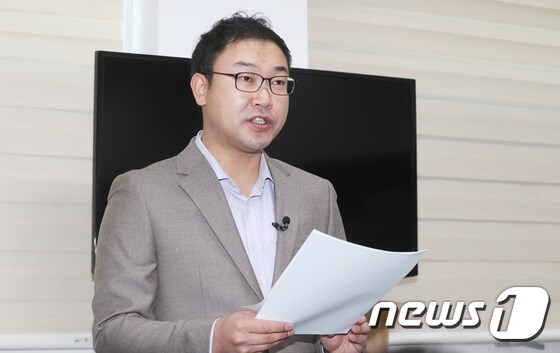 이영수 자유한국당 대전시당 대변인 '대전 유성구 을지역 출마기자회견'