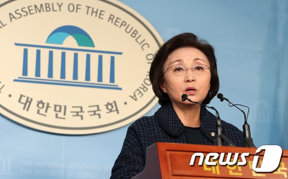 장정숙 민주평화당 원내대변인. 뉴스1 © News1 이종덕 기자