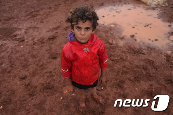시리아 난민 아동. © AFP=뉴스1