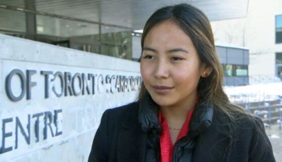 토론토대 학생회장에 당선된 체미 하모 - SCMP 갈무리
