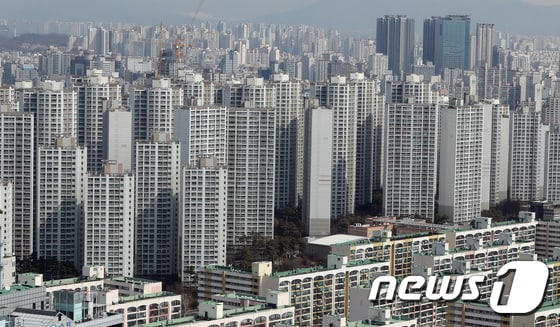 서울의 아파트 단지 모습.(뉴스1 자료사진)© News1 구윤성 기자