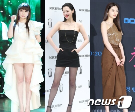 박봄, 설리, 나나(왼쪽부터) © 뉴스1
