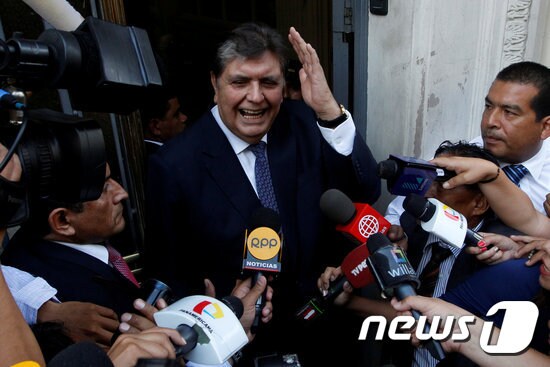 알란 가르시아 전 페루 대통령. © 로이터=뉴스1