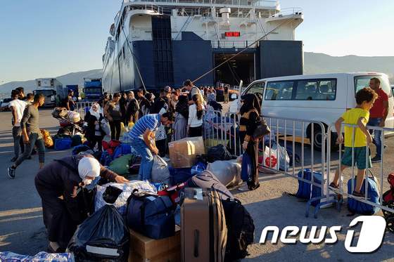 그리스로 들어온 유럽 이민자들 © AFP=뉴스1