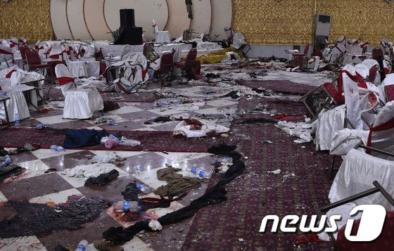 아프가니스탄 테러의 현장 © AFP=뉴스1