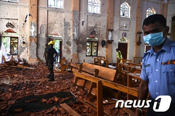 스리랑카 부활절 폭탄 테러.© AFP=뉴스1