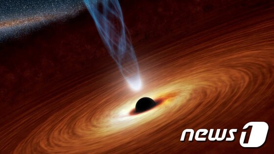 초질량 블랙홀 일러스트레이션(Reuters/NASA/JPL-Caltech) © 로이터=뉴스1 © News1