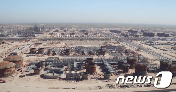 이라크 카르발라 정유공장 현장전경. (현대건설 제공) © 뉴스1