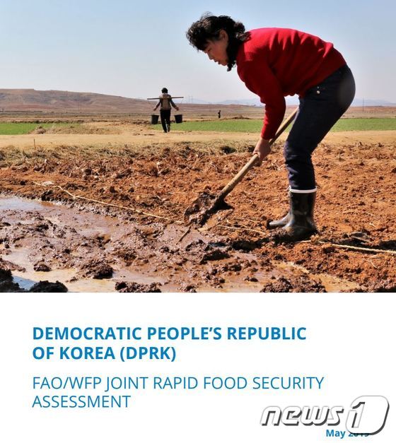유엔 식량농업기구(FAO)와 세계식량계획(WFP)이 공동으로 발표한 '북한의 식량 안보 평가' 보고서. © 뉴스1