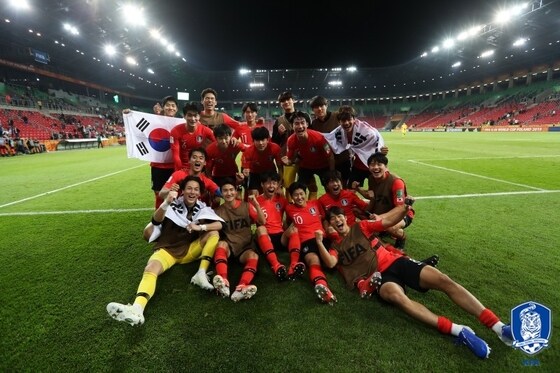 정정용호가 U-20 월드컵 16강에 진출했다. 공교롭게도 상대는 일본이다. (대한축구협회 제공) © 뉴스1