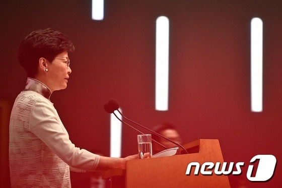 캐리 람(林鄭月娥) 홍콩 행정장관. © AFP=뉴스1