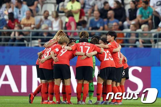 한국 여자축구 대표팀. © AFP=뉴스1