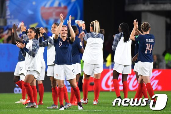 프랑스 여자축구 대표팀. © AFP=뉴스1