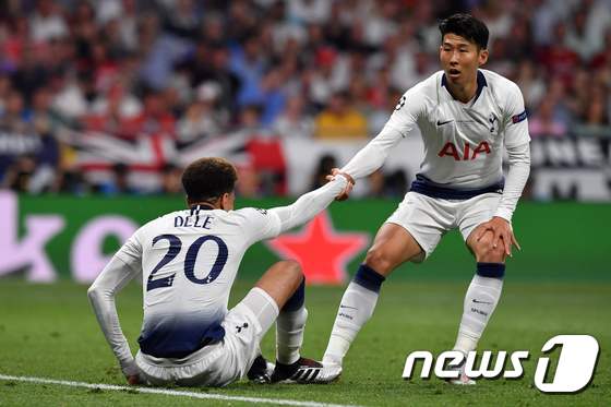 리버풀과의 챔피언스리그 결승전에서 토트넘의 공격을 이끈 손흥민. © AFP=뉴스1