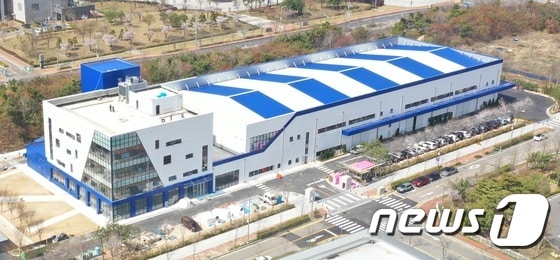 인천 송도국제도시에 들어선 오티스 생산·연구개발센터.(인천경제청 제공)© 뉴스1