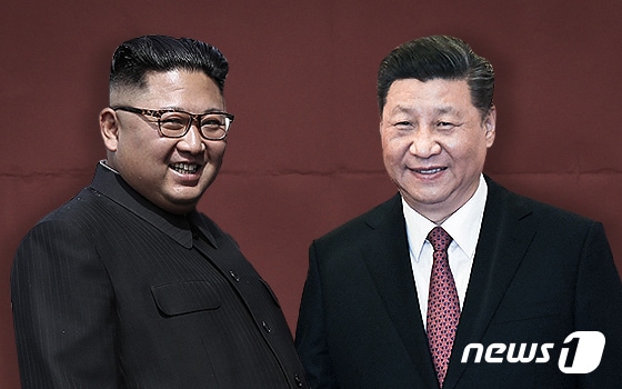 김정은 북한 노동당 총비서(왼쪽)과 시진핑 중국 국가주석.© News1 최수아 디자이너