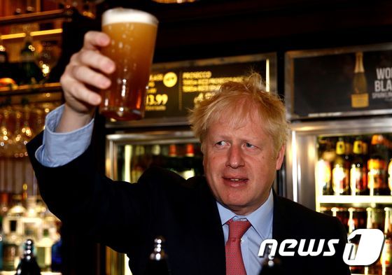 영국 차기 총리가 될 보수당 대표 경선의 결선에 오른 보리스 존슨 전 영국 외무장관.  © AFP=뉴스1 