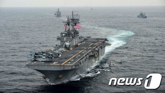미 해군 강습상륙함 복서(Boxer). © AFP=뉴스1